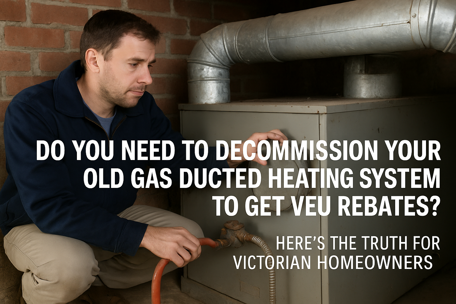 Do You Need to Decommission Your Old Gas Ducted Heating System to Get VEU Rebates?
